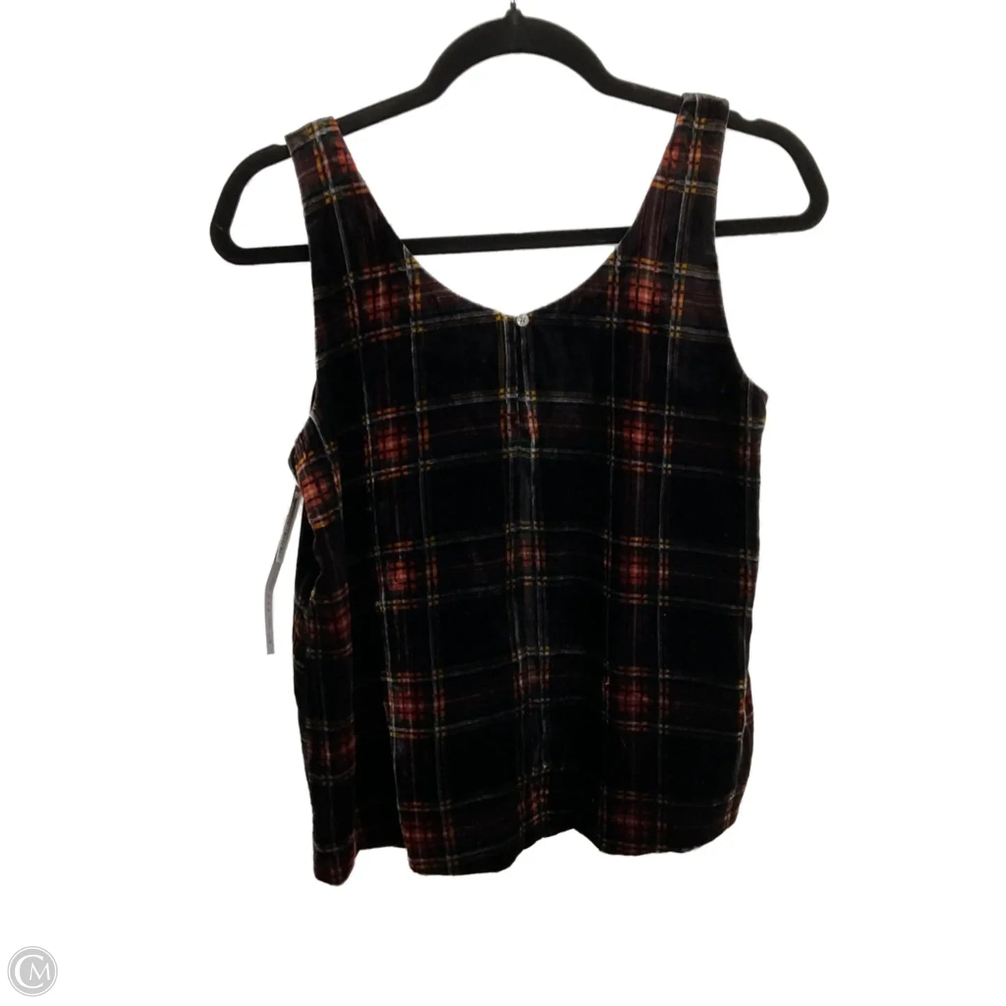 Top Sleeveless By J. Crew In Plaid Pattern, Size: Sp