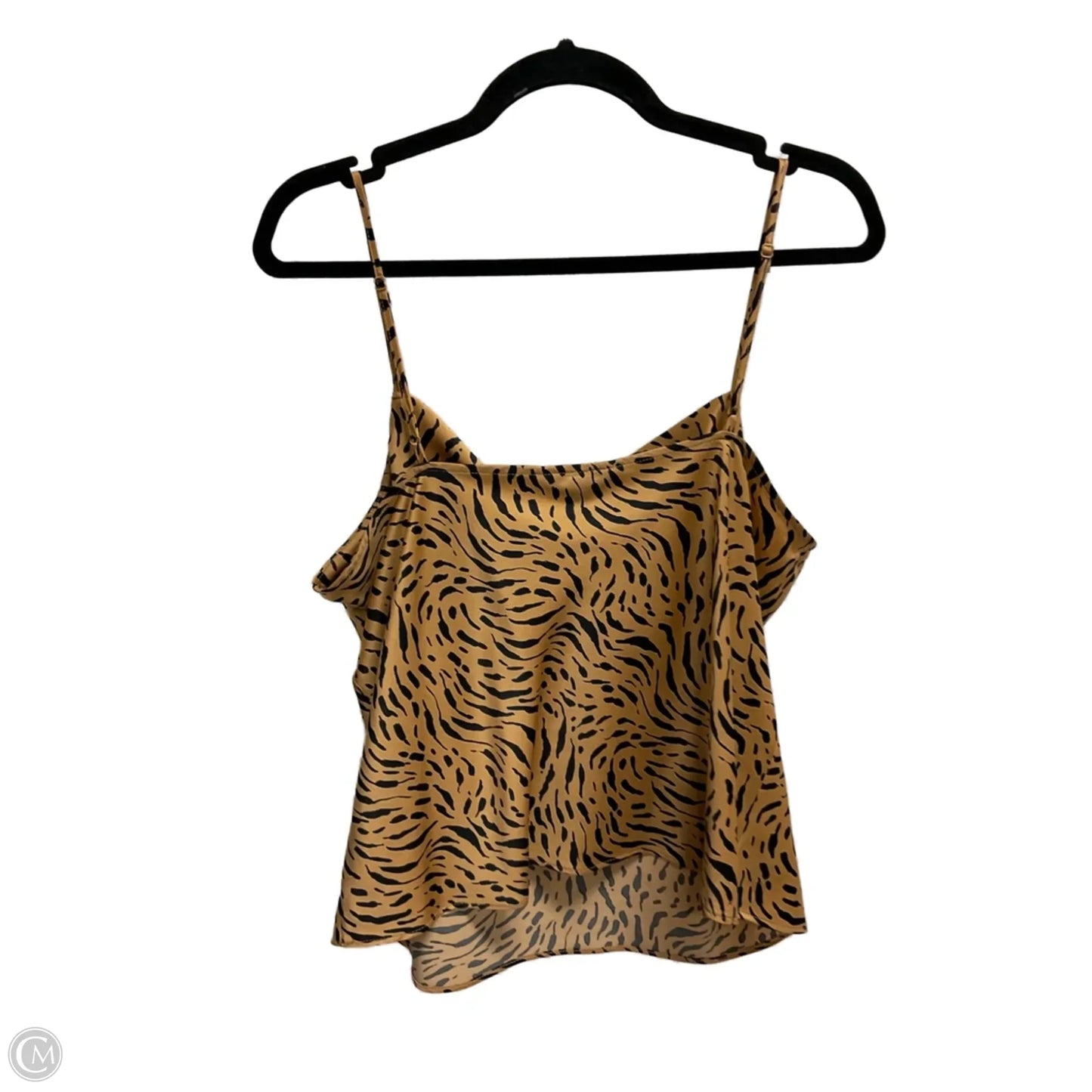 Top Cami By Nine West In Animal Print, Size: L