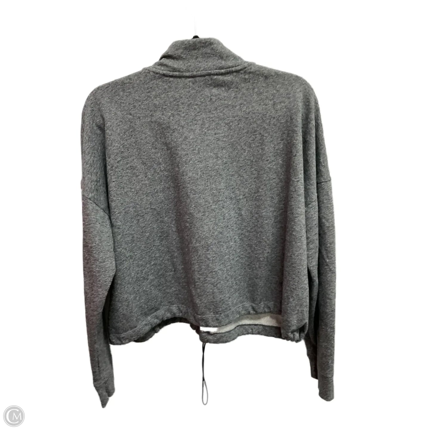 Athletic Top Long Sleeve Crewneck By Calvin Klein In Grey, Size: Xxl