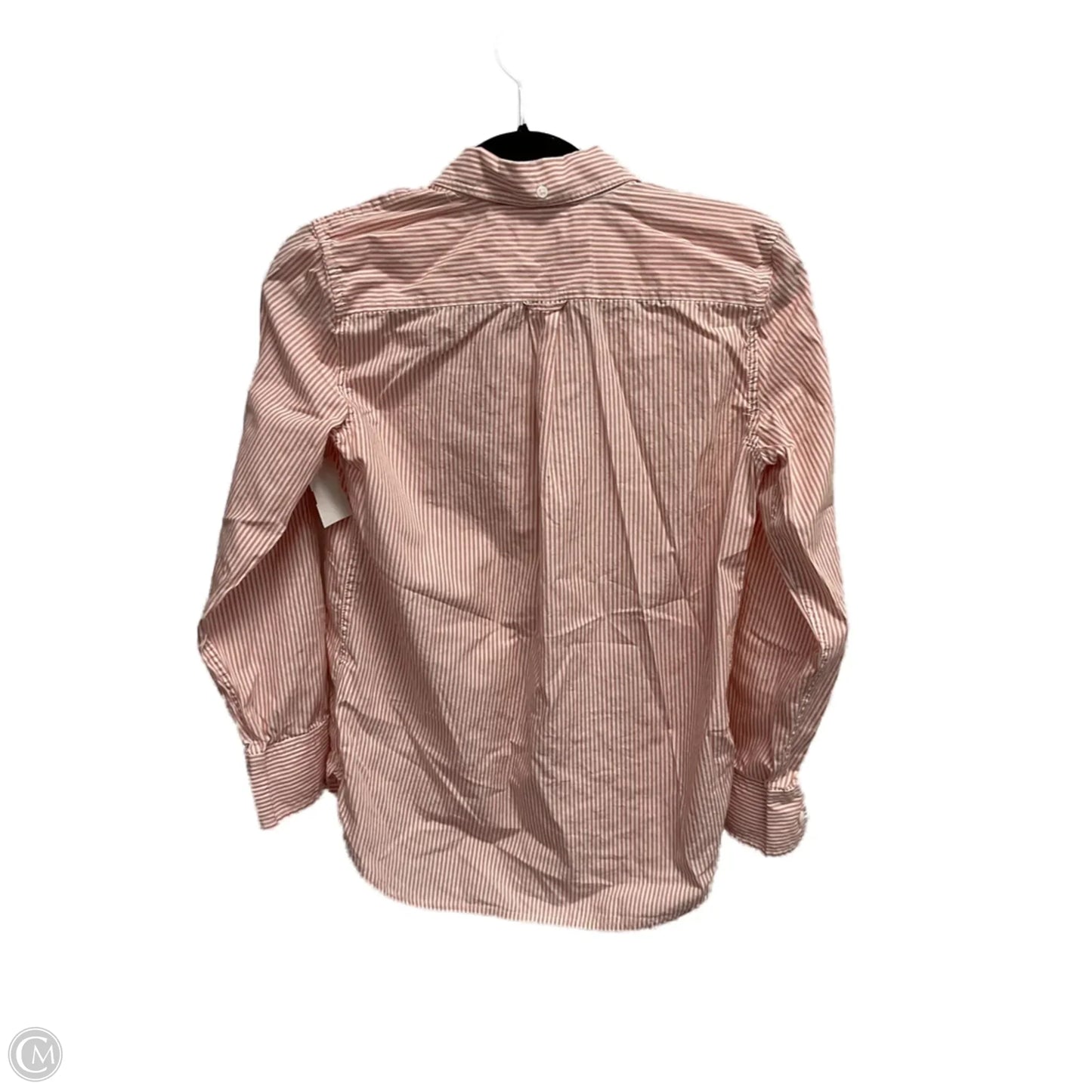 Blouse Long Sleeve By J. Crew In Striped Pattern, Size: Xs