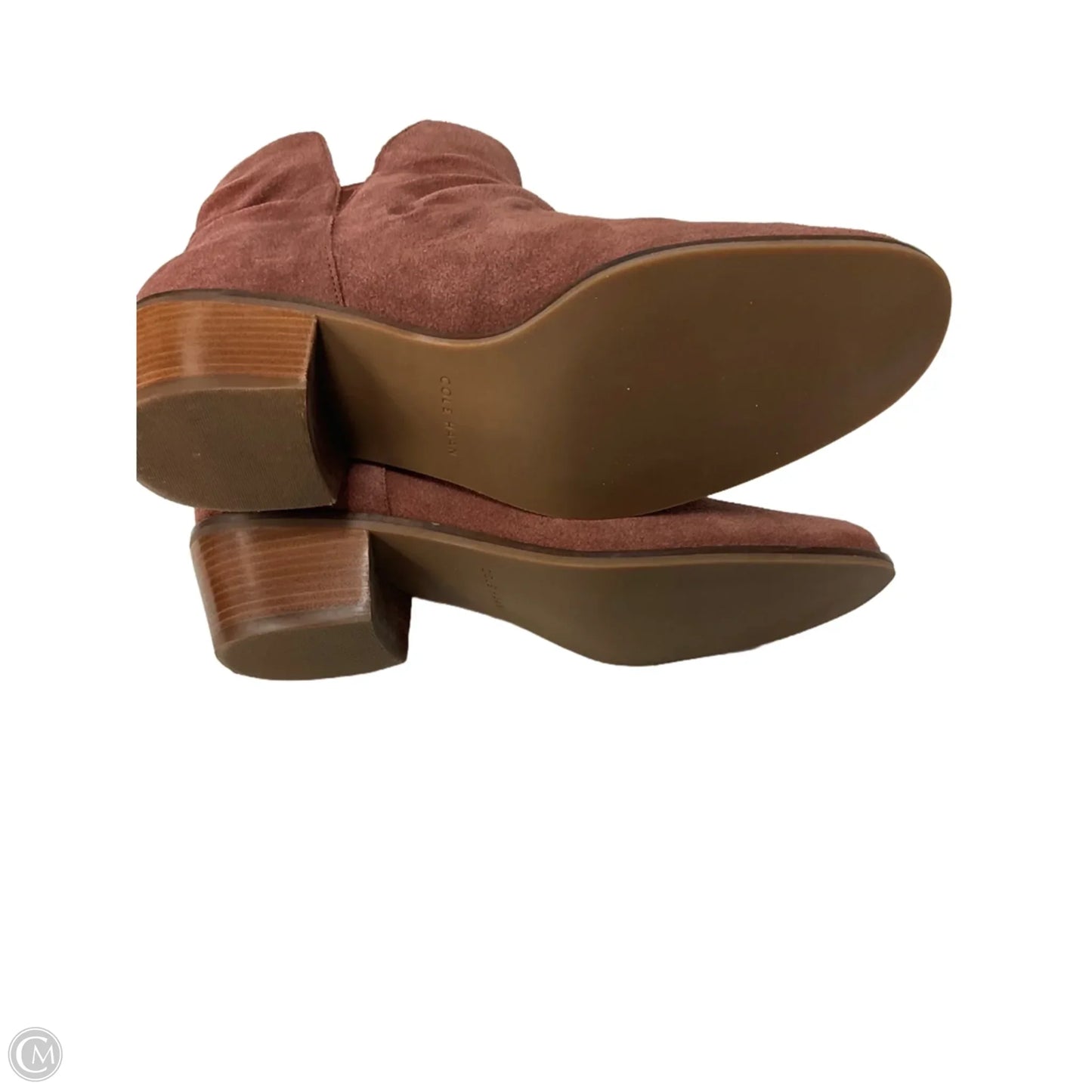 Boots Ankle Flats By Cole-haan In Red, Size: 8