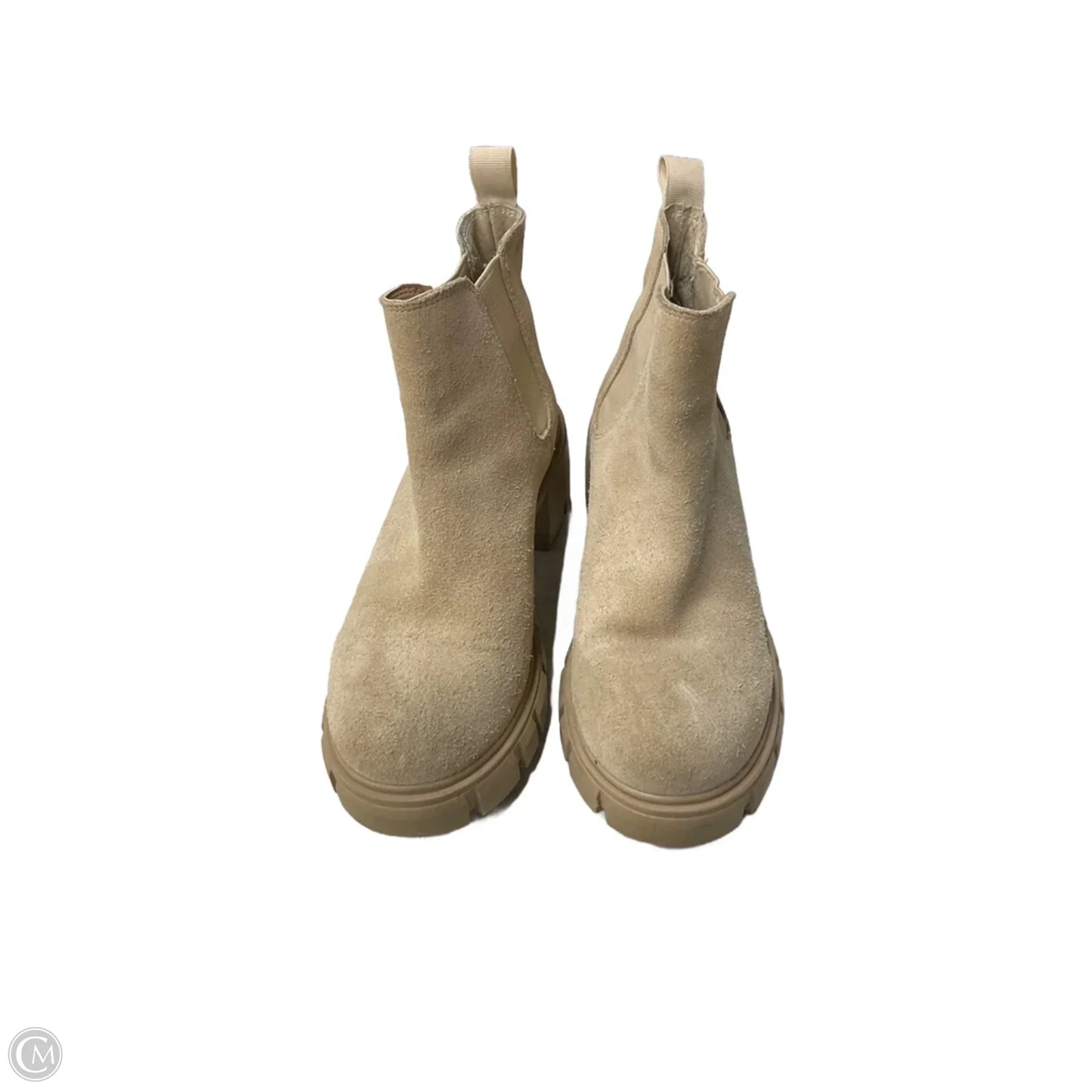 Boots Ankle Heels By Steve Madden In Cream, Size: 7.5