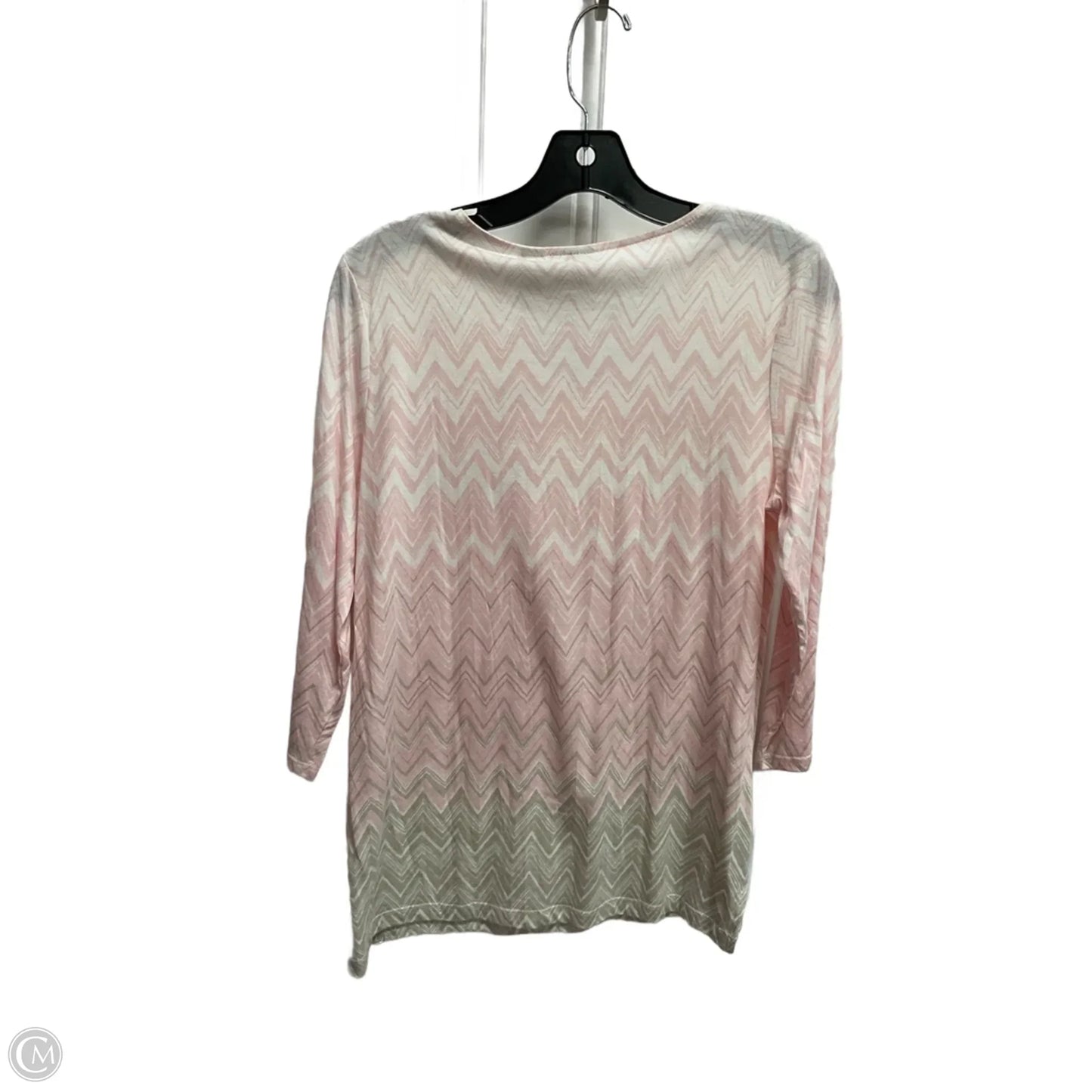 Top 3/4 Sleeve By Chicos In Multi-colored, Size: S
