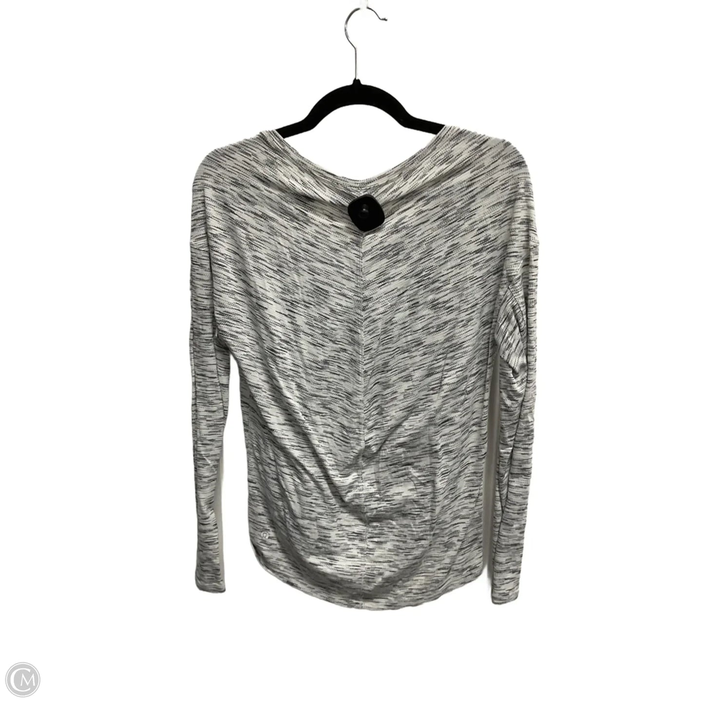 Athletic Top Long Sleeve Crewneck By Lululemon In Grey, Size: S
