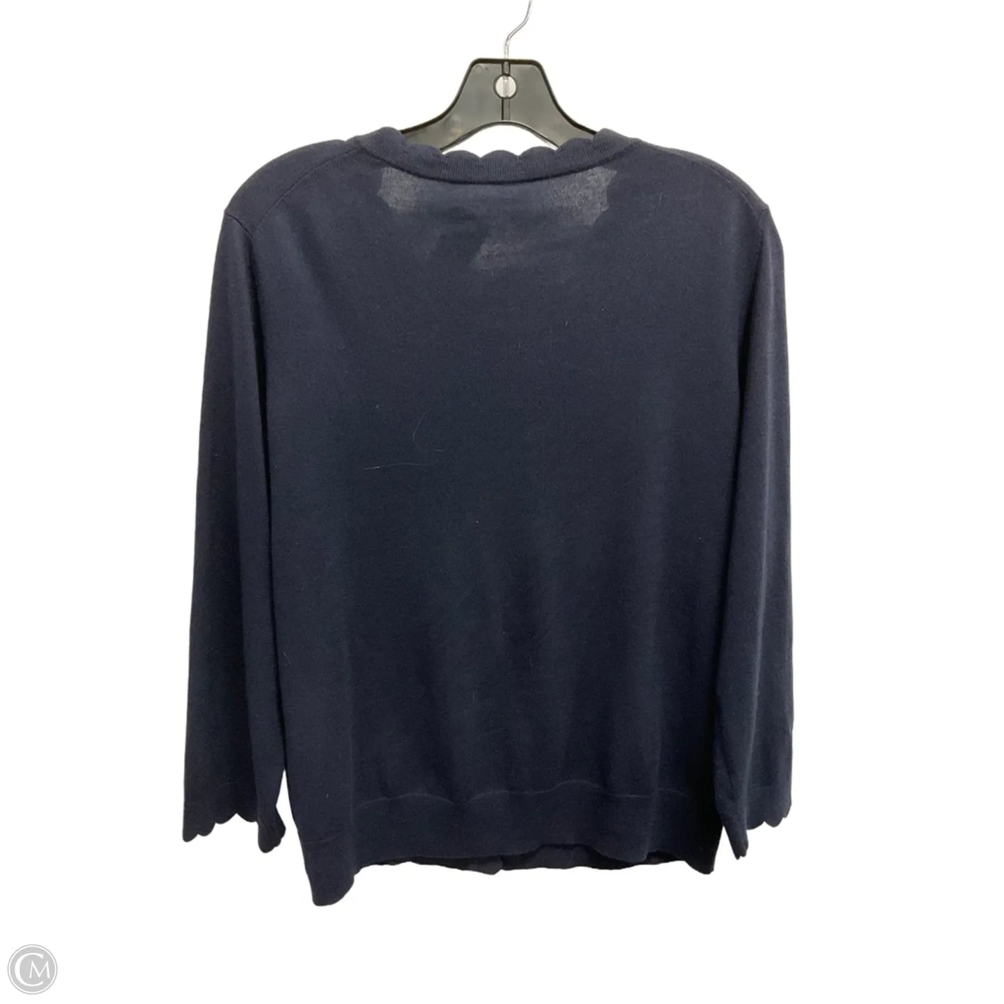 Cardigan Designer By Kate Spade In Navy, Size: Xl
