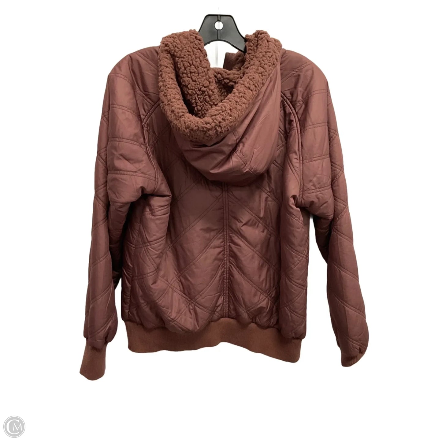 Athletic Sweatshirt Hoodie By Prana In Brown, Size: M