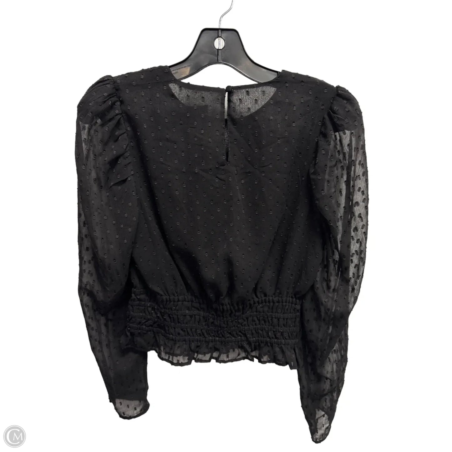 Blouse Long Sleeve By Express In Black, Size: Xs