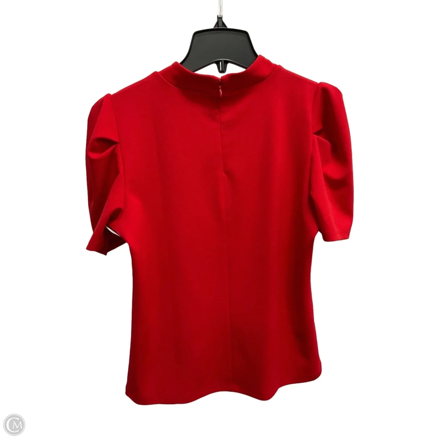 Blouse Short Sleeve By Ann Taylor In Red, Size: Xs