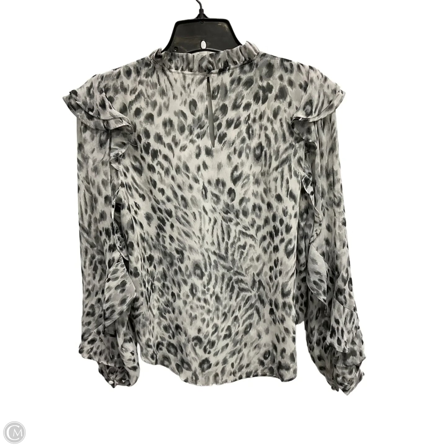 Blouse Long Sleeve By Ann Taylor In Leopard Print, Size: Xs