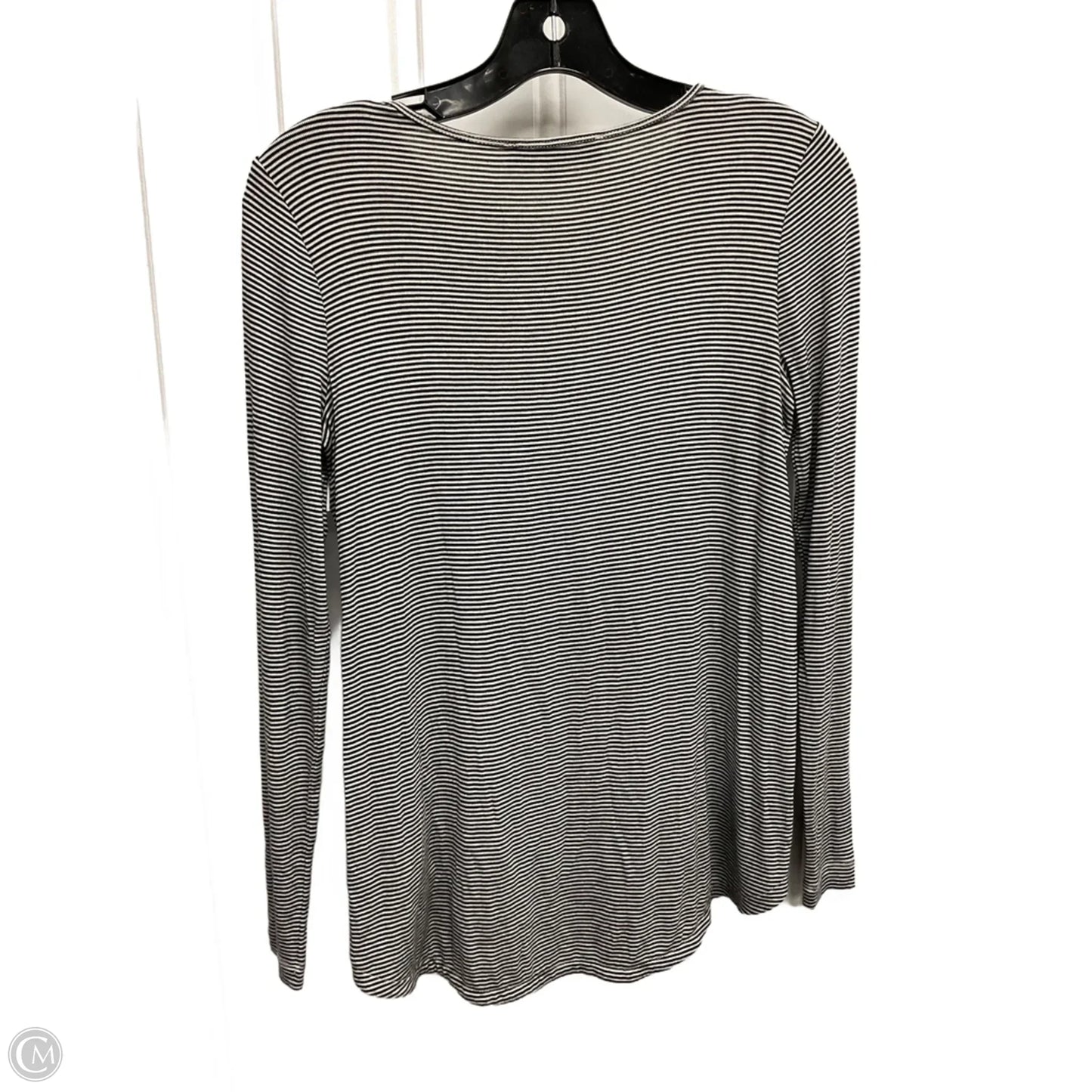 Top Long Sleeve Basic By Loft In Striped Pattern, Size: Xxs
