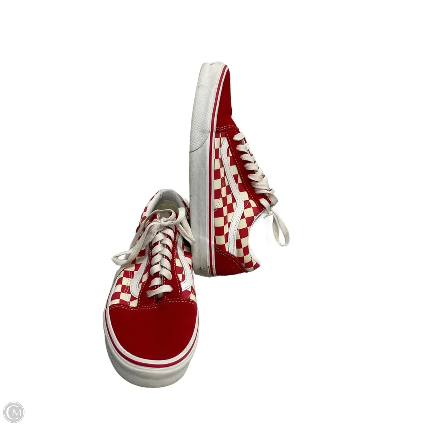 Shoes Sneakers By Vans In Red, Size: 9.5
