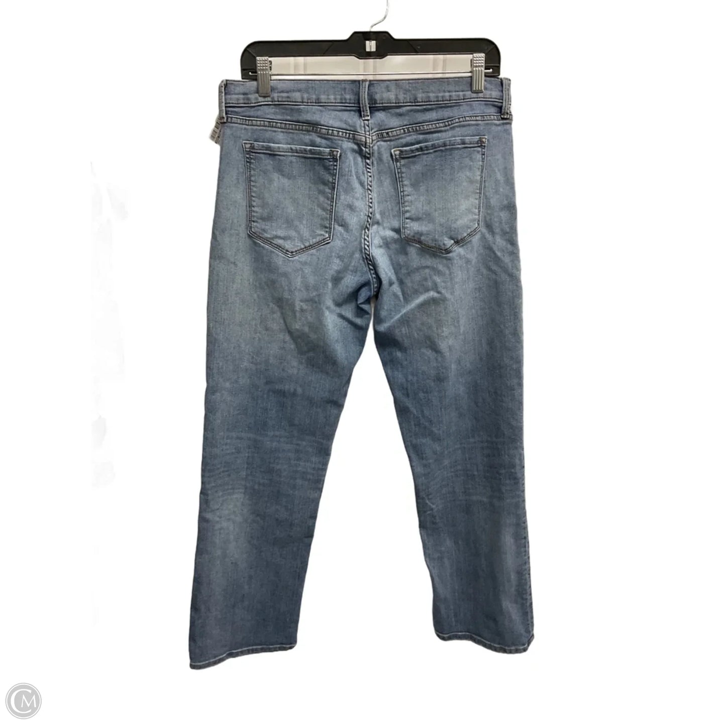 Jeans Straight By Banana Republic In Blue Denim, Size: 12