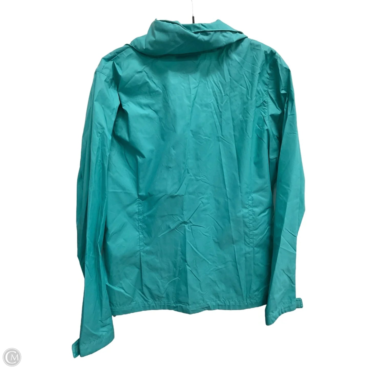 Jacket Windbreaker By Columbia In Teal, Size: L