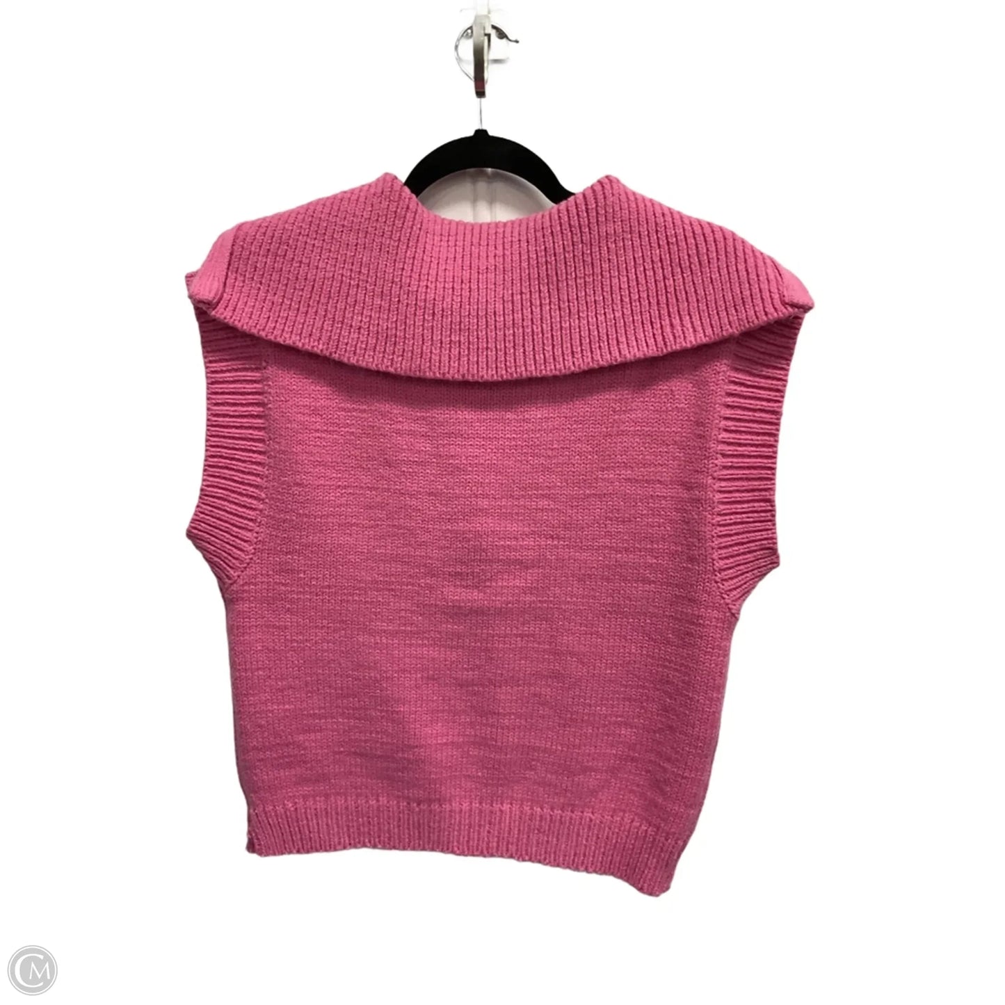 Vest Sweater By English Factory In Pink, Size: M