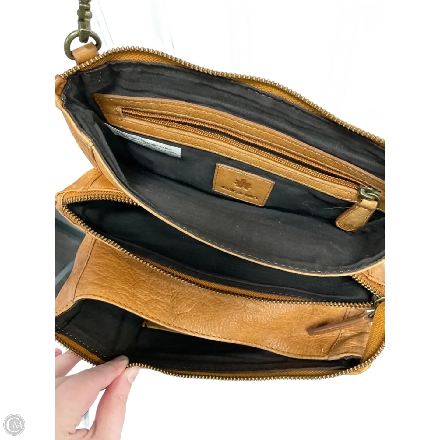 Crossbody Leather By Clothes Mentor, Size: Medium