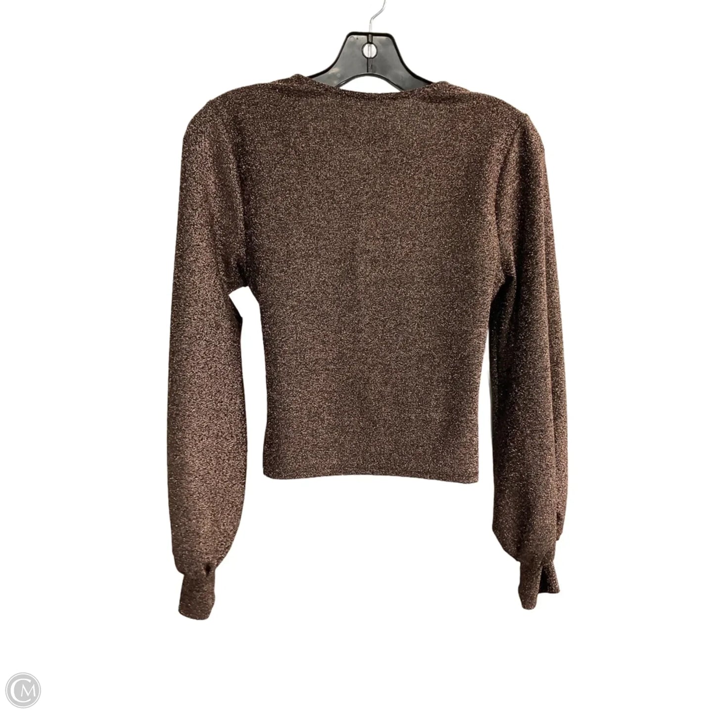Top Long Sleeve By Lush In Bronze, Size: M