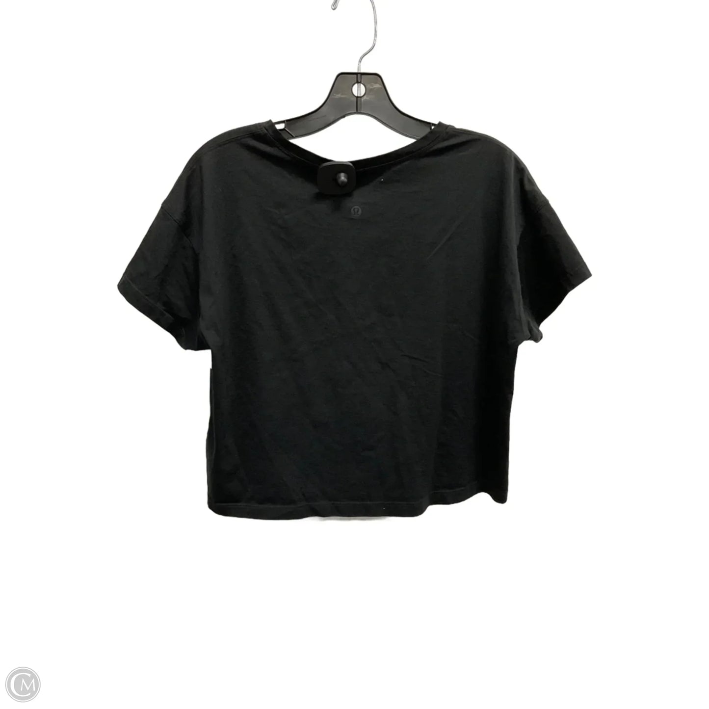Top Short Sleeve By Lululemon In Black, Size: M