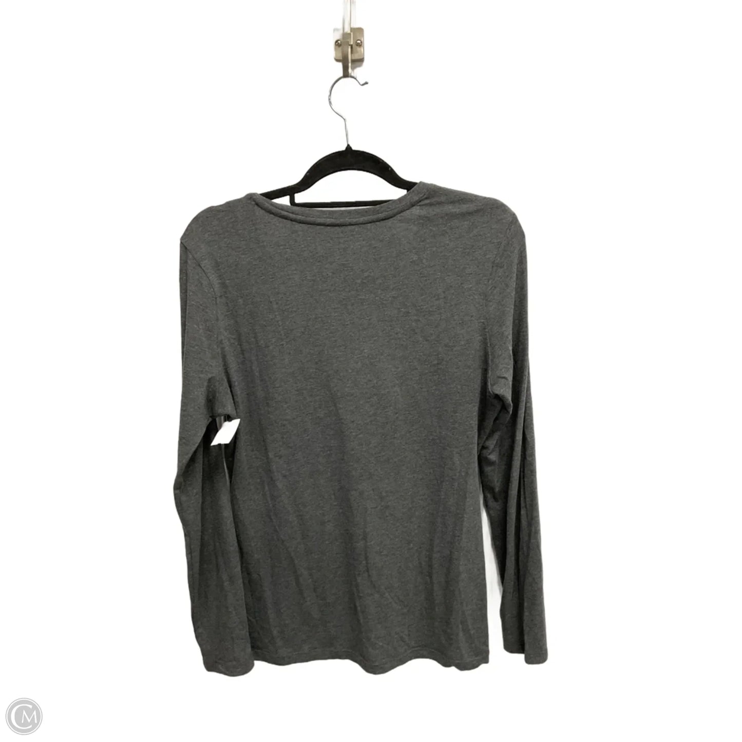 Top Long Sleeve Basic By Banana Republic In Grey, Size: M