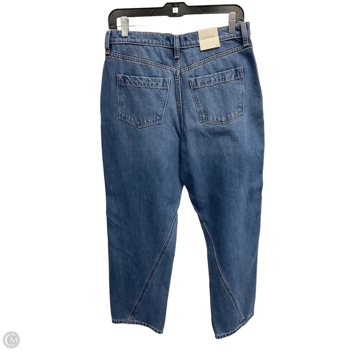 Jeans Straight By Banana Republic In Blue Denim, Size: 6