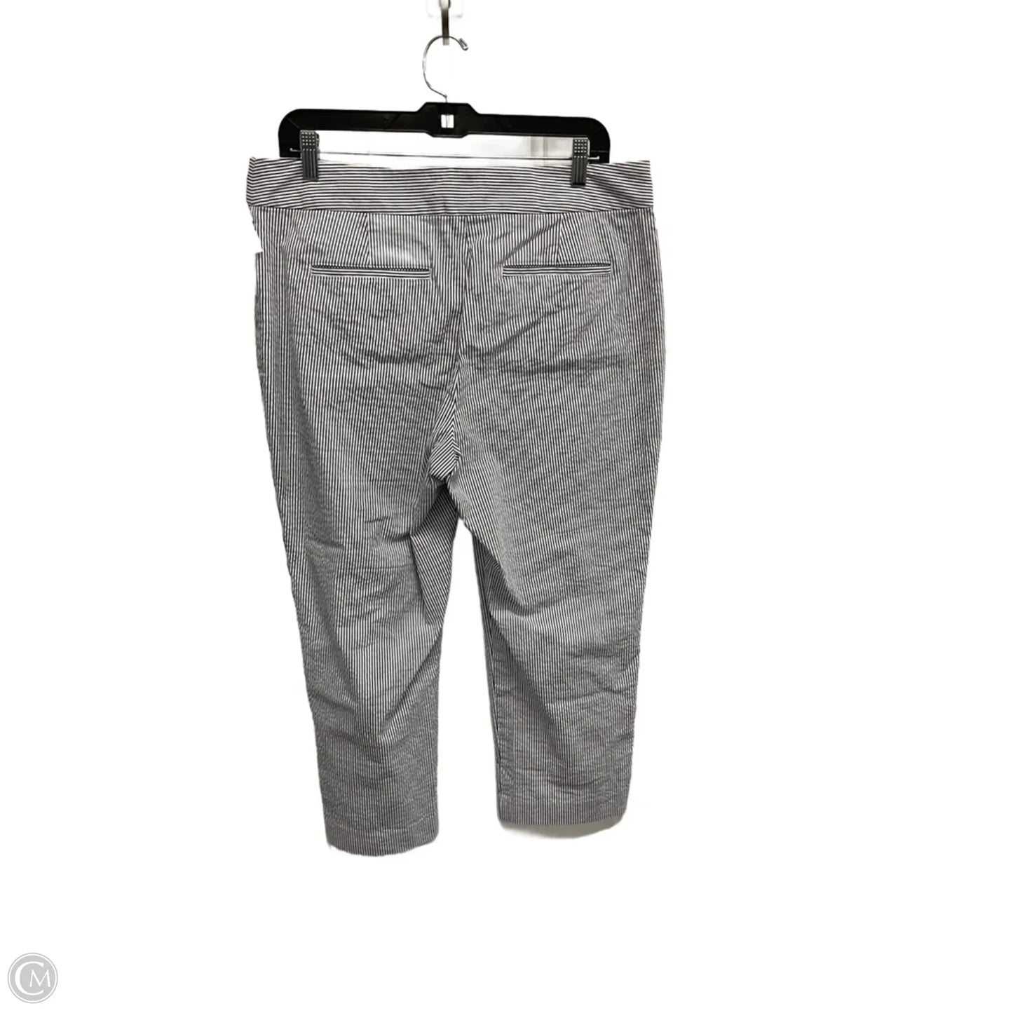 Pants Cropped By Ann Taylor In Striped Pattern, Size: 12