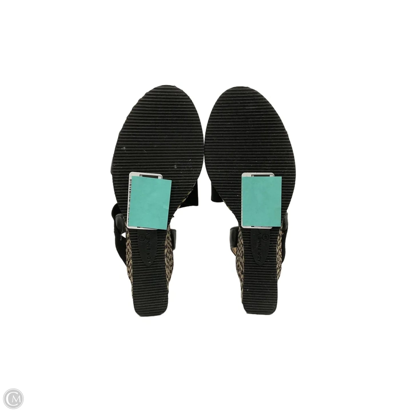 Sandals Heels Block By Adrienne Vittadini In Black, Size: 8