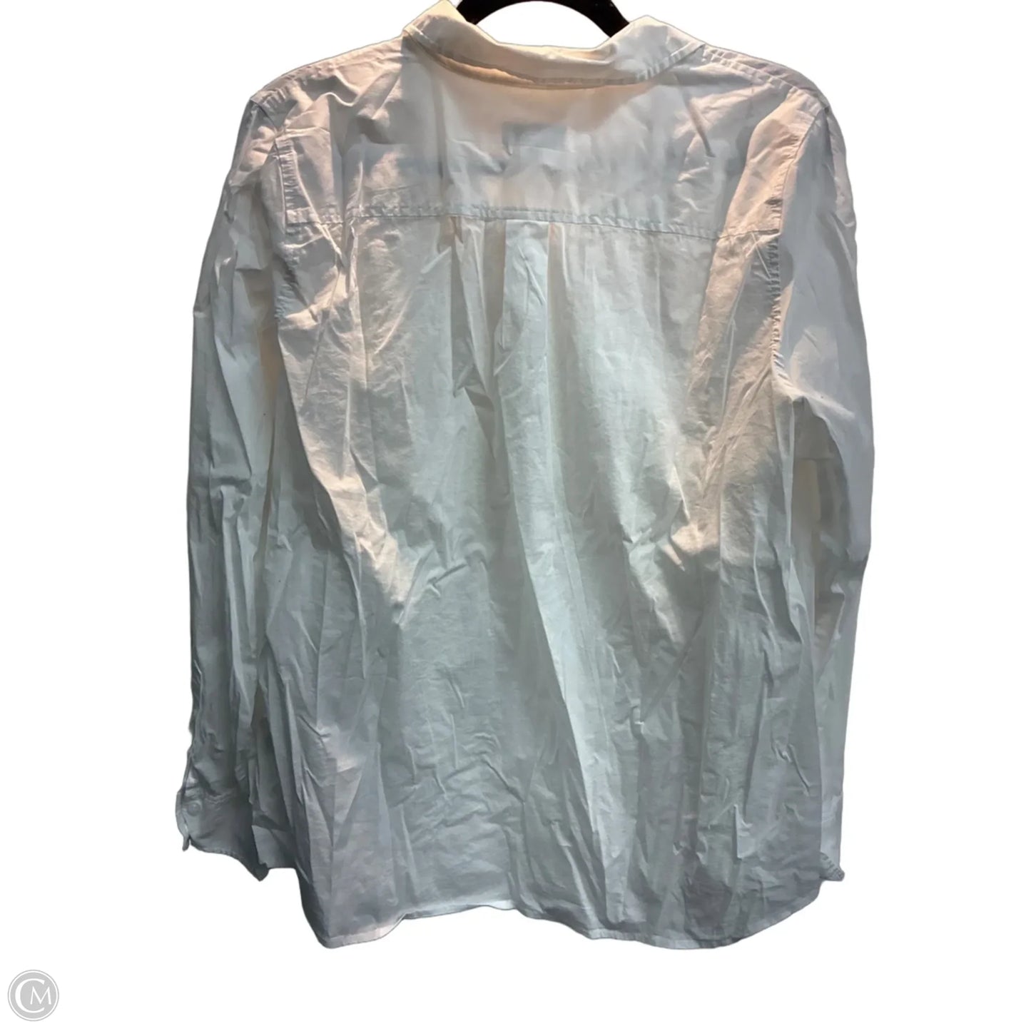 Blouse 3/4 Sleeve By Nordstrom In White, Size: Xl