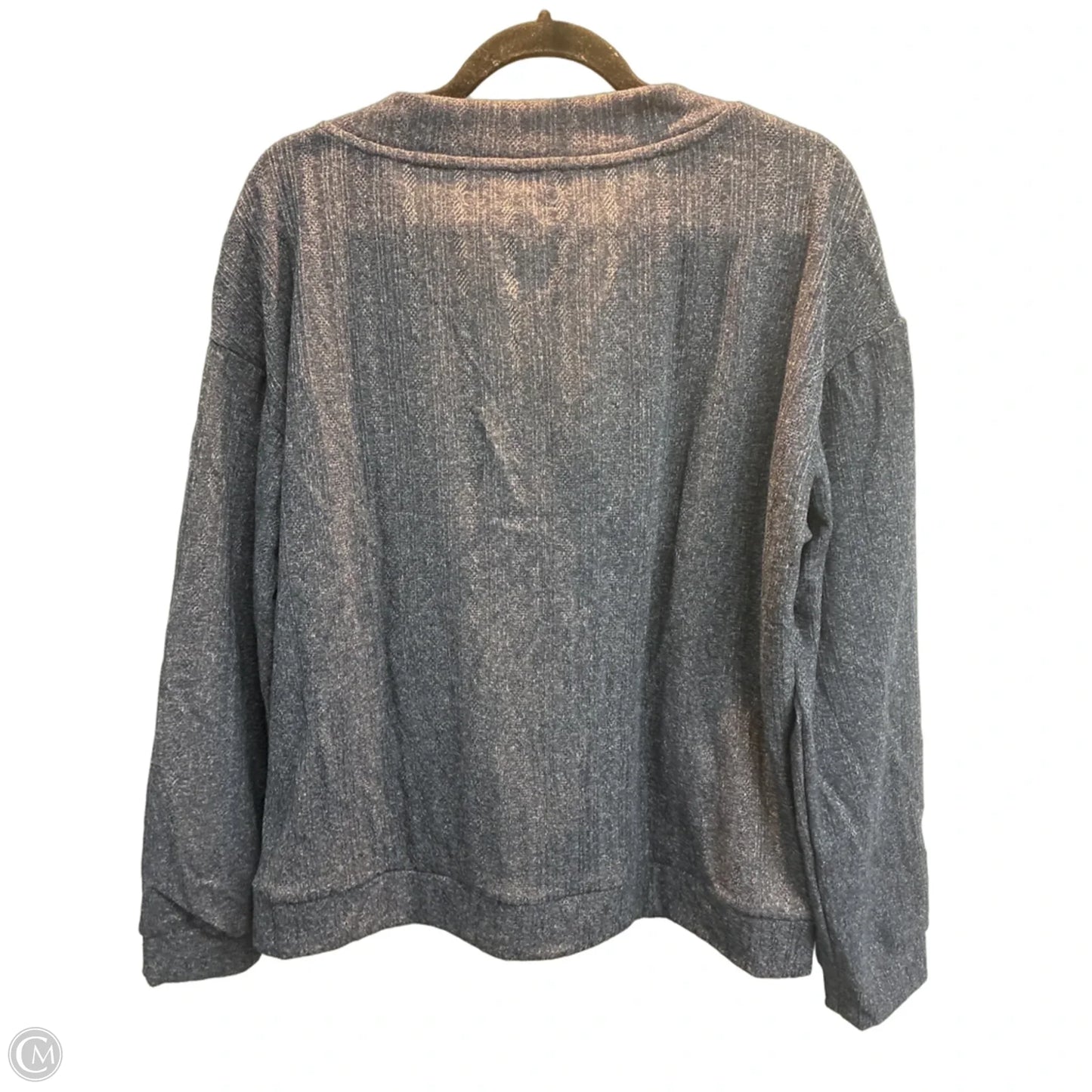 Top Long Sleeve By Clothes Mentor In Blue, Size: Xl
