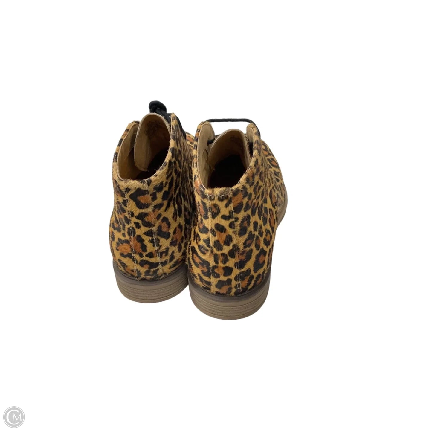 Boots Ankle Flats By Hush Puppies In Leopard Print, Size: 7.5