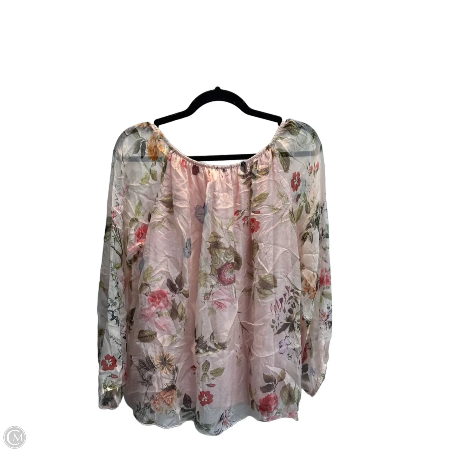 Blouse Long Sleeve By Cmc In Floral Print, Size: S