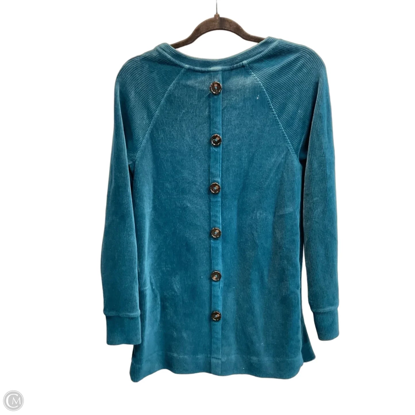 Tunic Long Sleeve By Soft Surroundings In Teal, Size: Xs