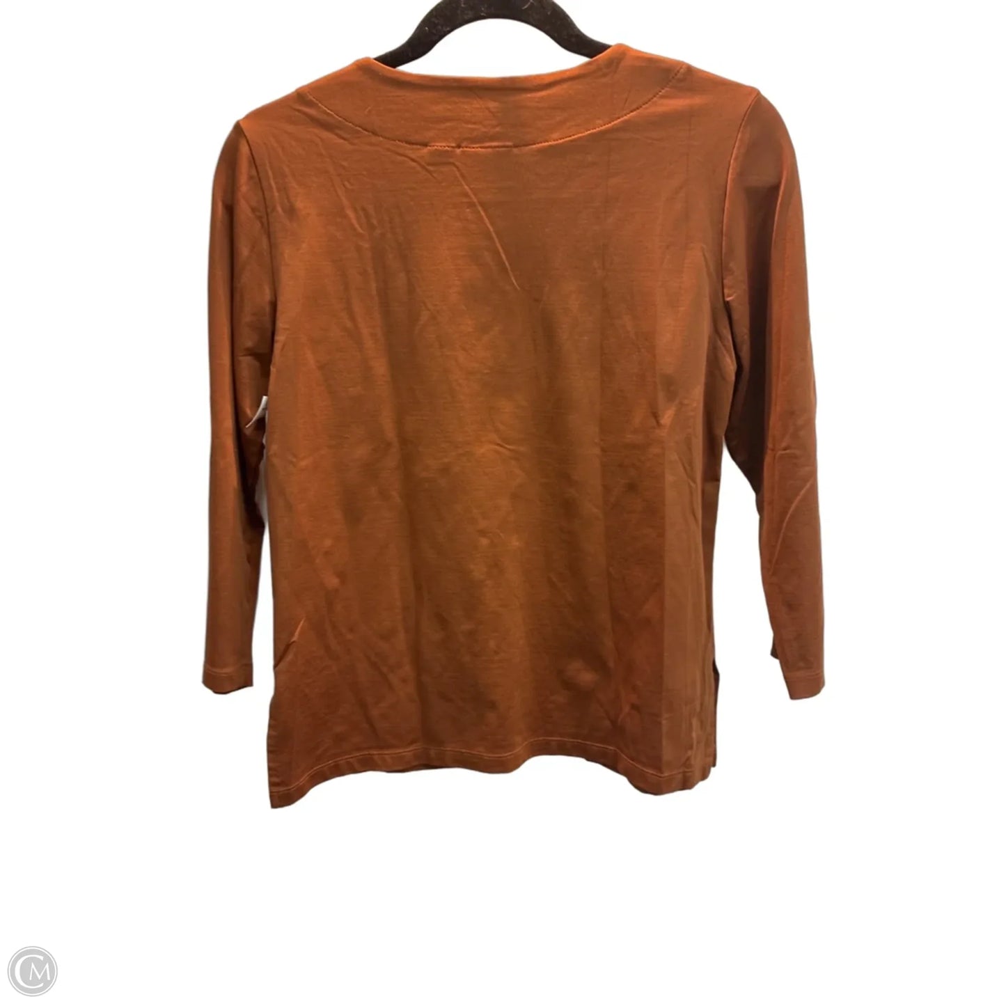 Top 3/4 Sleeve By Chicos In Brown, Size: S