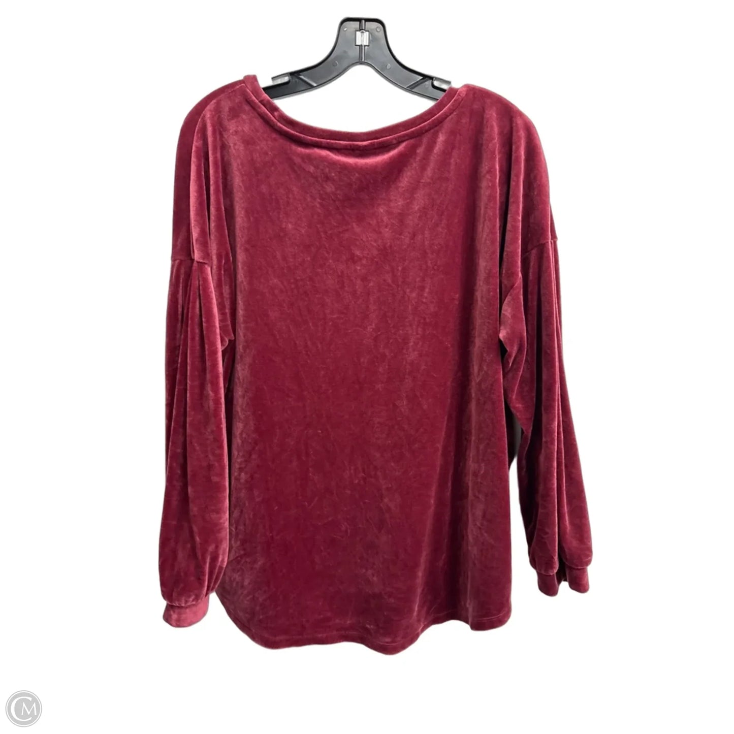 Top Long Sleeve By Old Navy In Red, Size: Xl