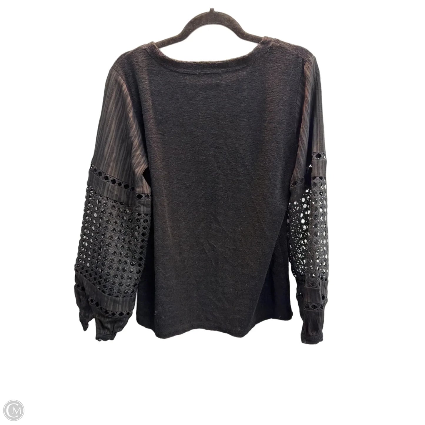 Top Long Sleeve By See And Be Seen In Black, Size: S