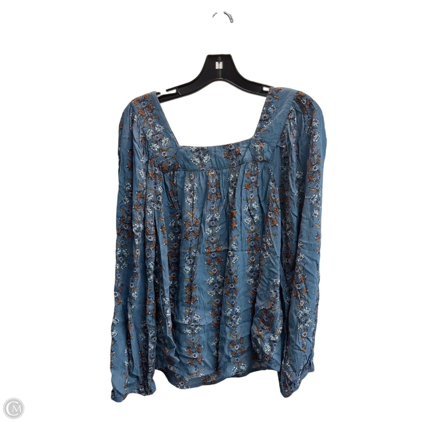 Blouse Long Sleeve By Sonoma In Blue, Size: L