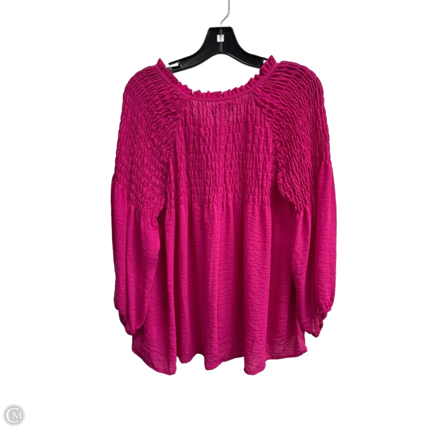 Top Long Sleeve By Ana In Pink, Size: L