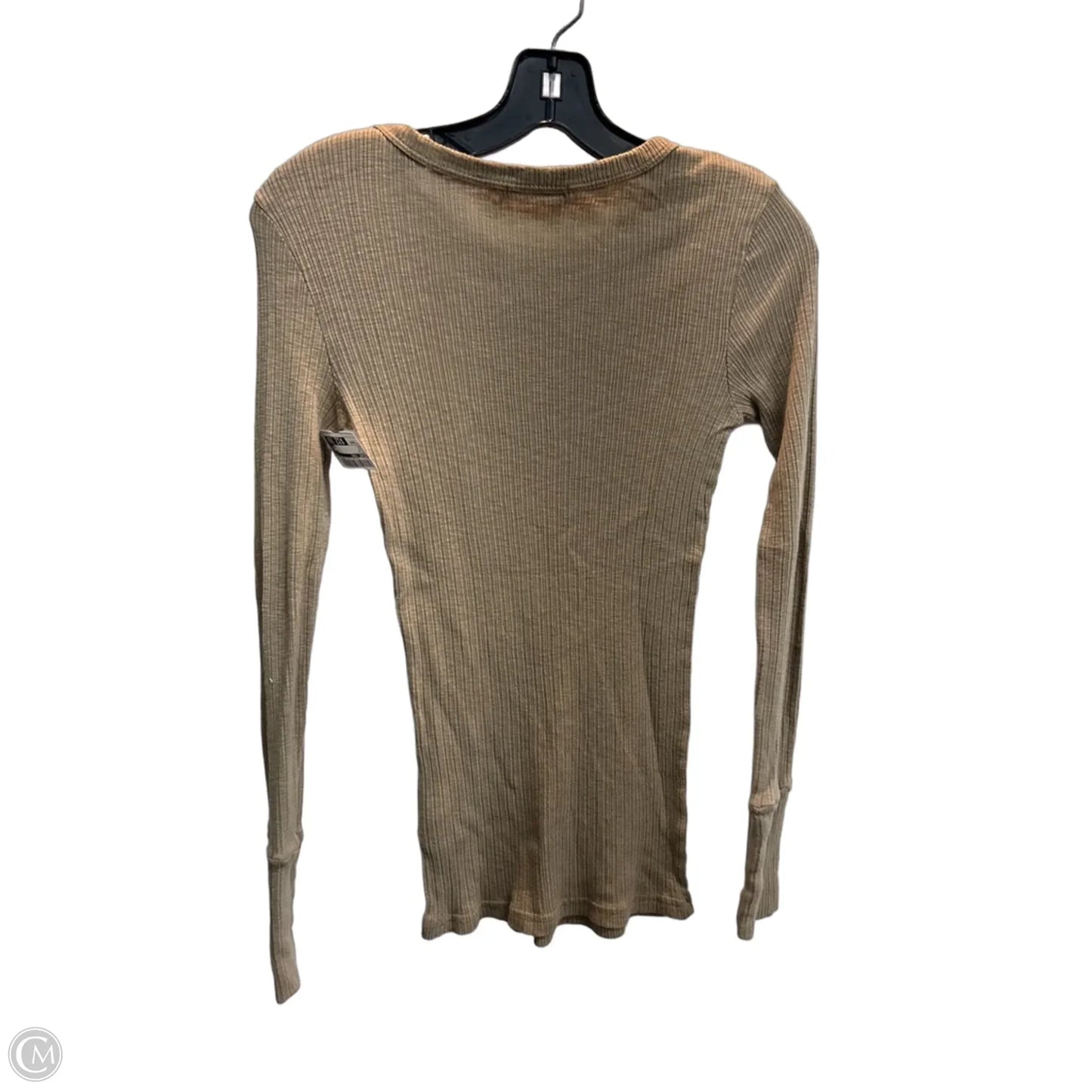 Top Long Sleeve By Michael Stars In Taupe, Size: Osfm