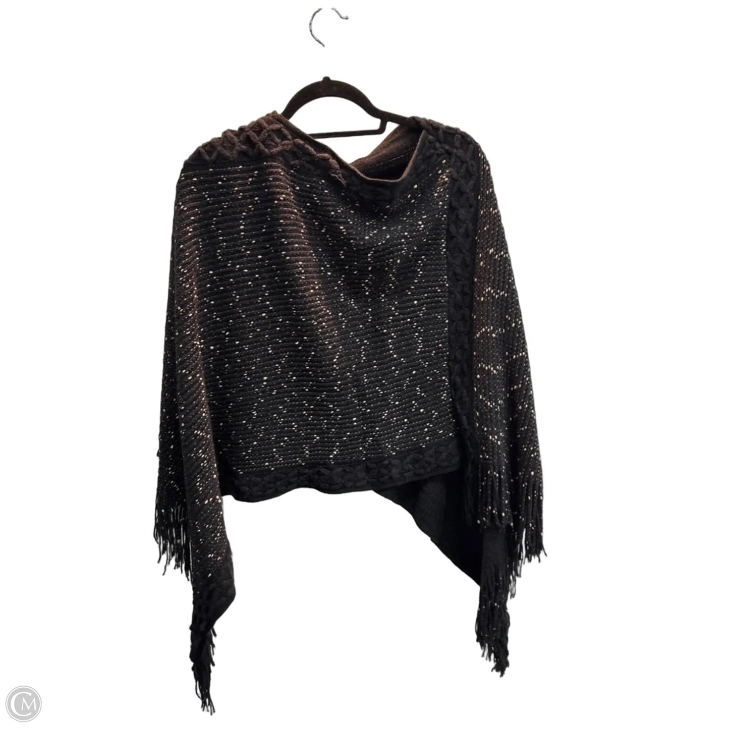 Poncho By Clothes Mentor In Black, Size: 0