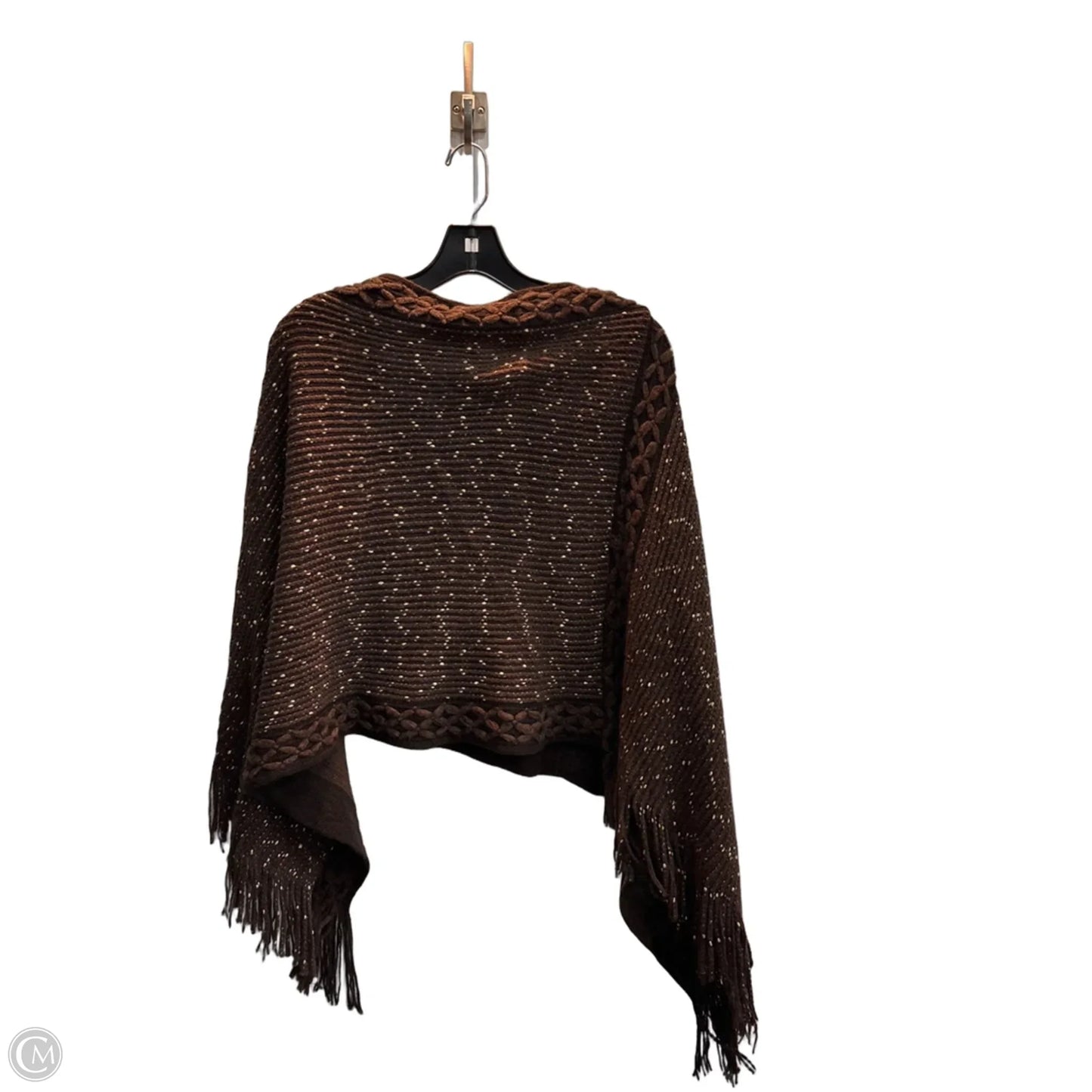 Poncho By Clothes Mentor In Brown, Size: 0