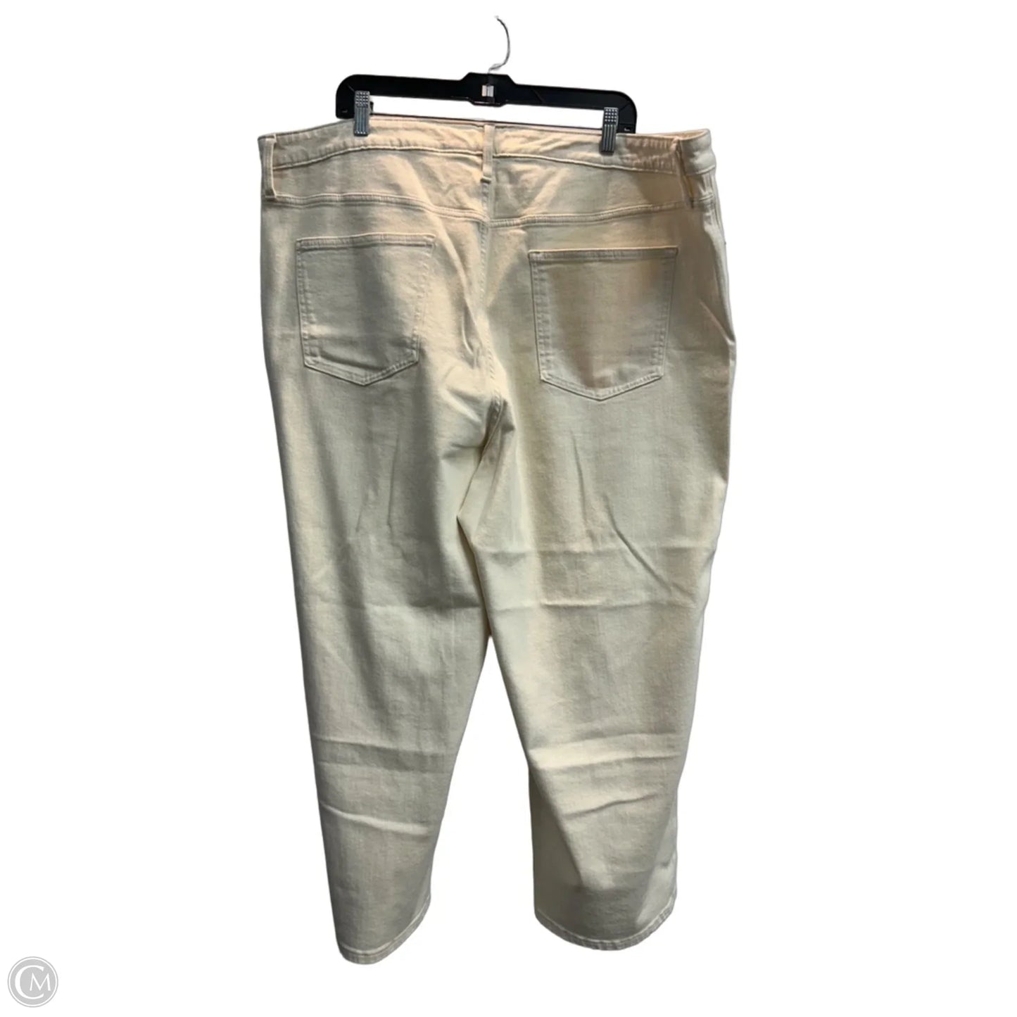 Jeans Wide Leg By Ava & Viv In Cream Denim, Size: 26