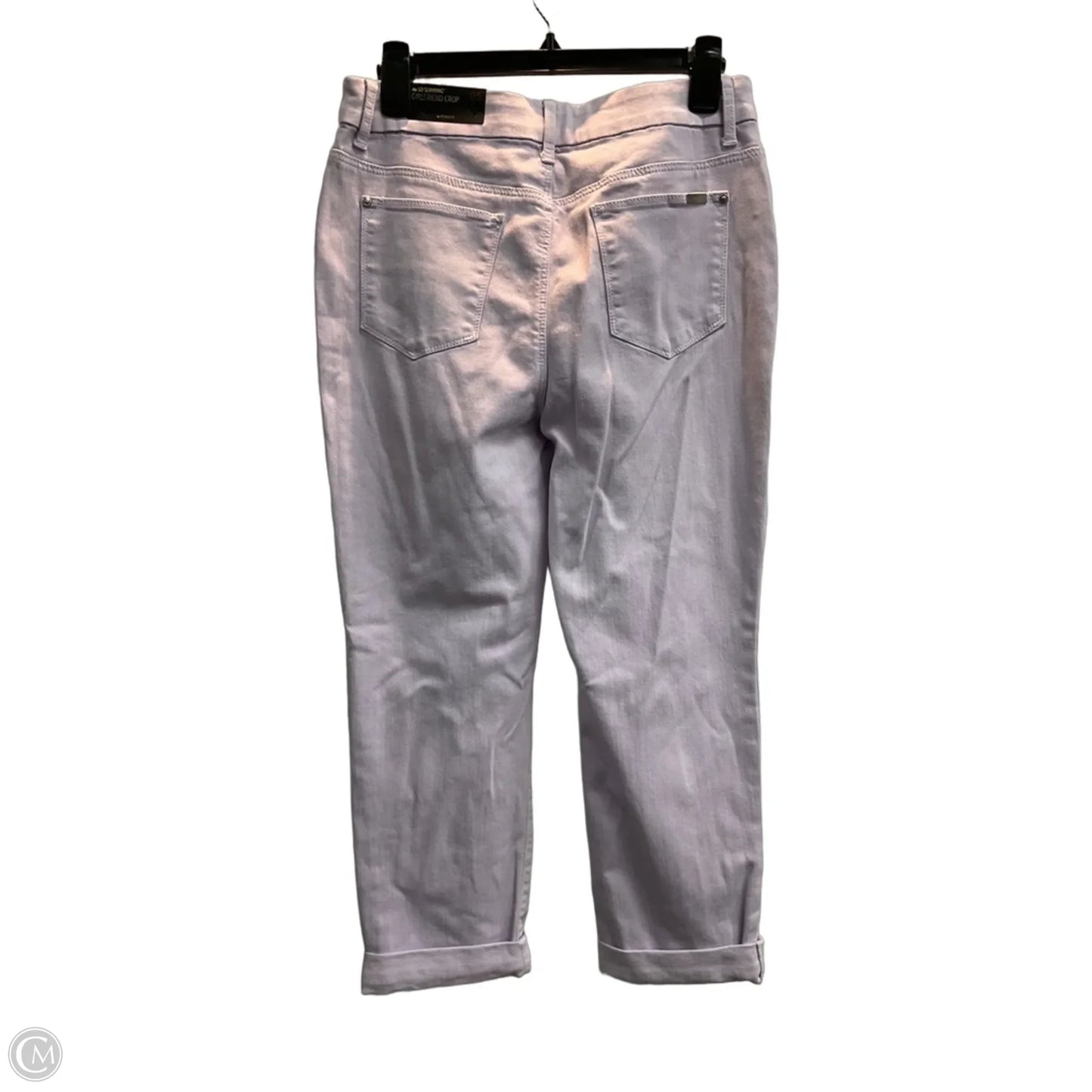 Jeans Cropped By Chicos In Purple Denim, Size: 6