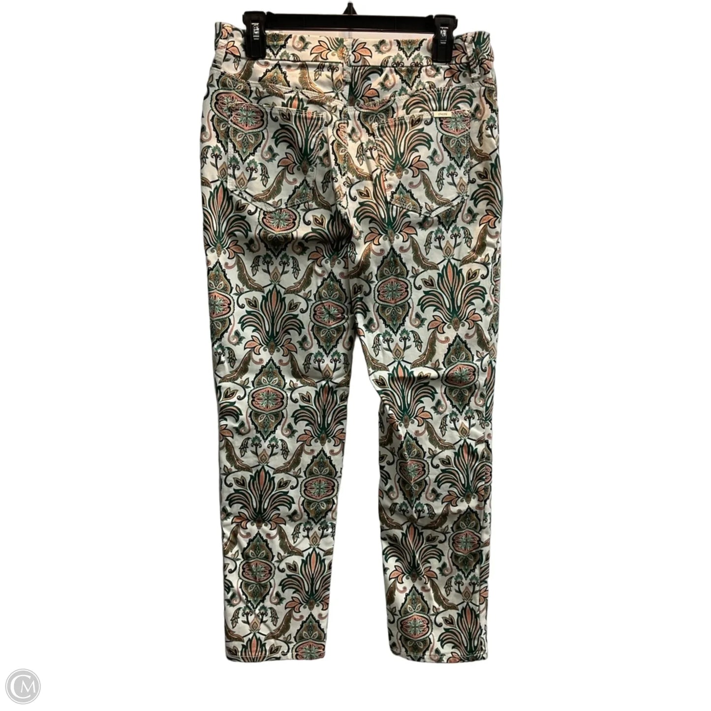 Jeans Skinny By Chicos In Paisley Print, Size: 6