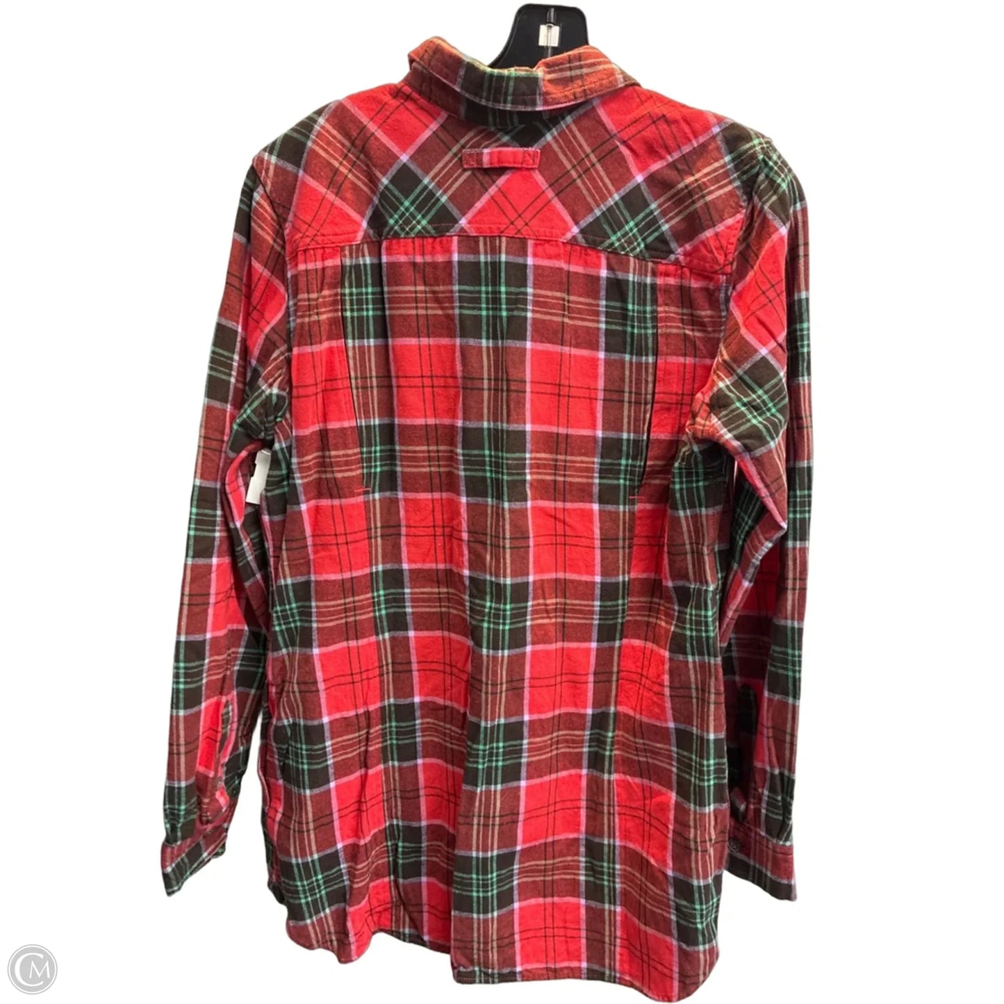 Blouse Long Sleeve By Duluth Trading In Red, Size: S