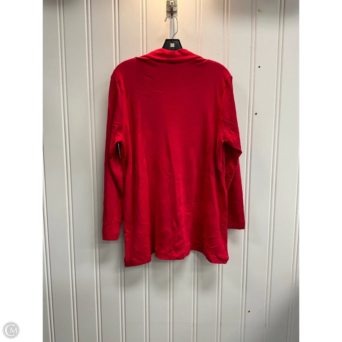 Top Long Sleeve By Chicos In Red, Size: L