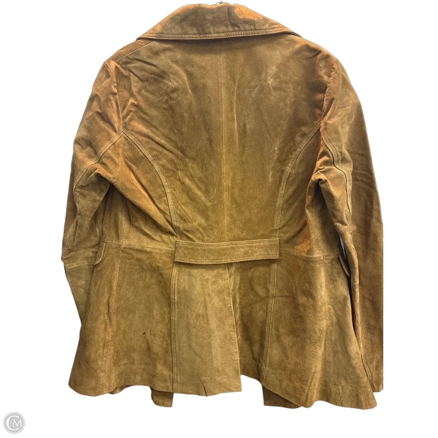 Jacket Leather By Willow & Clay In Brown, Size: M