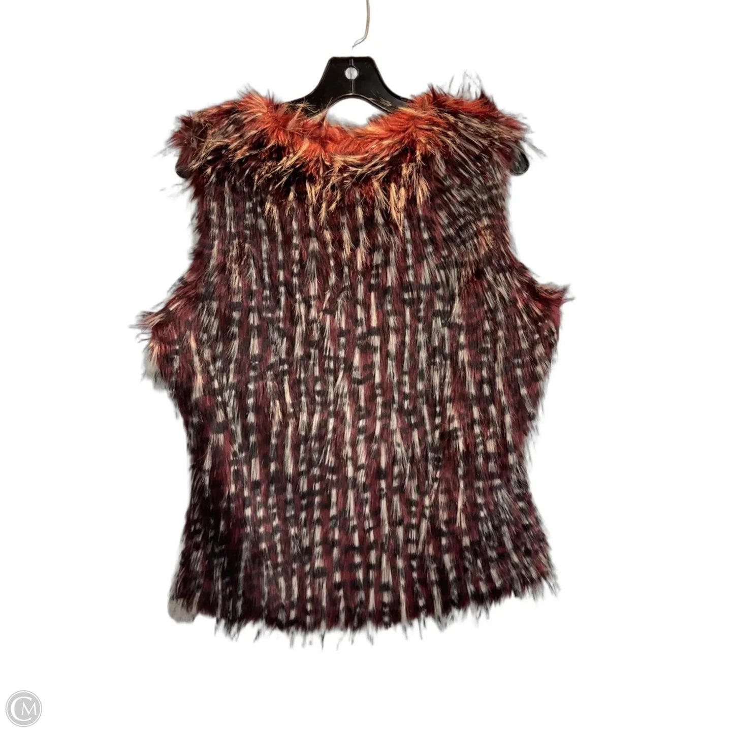 Vest Faux Fur & Sherpa By Yest In Red, Size: S