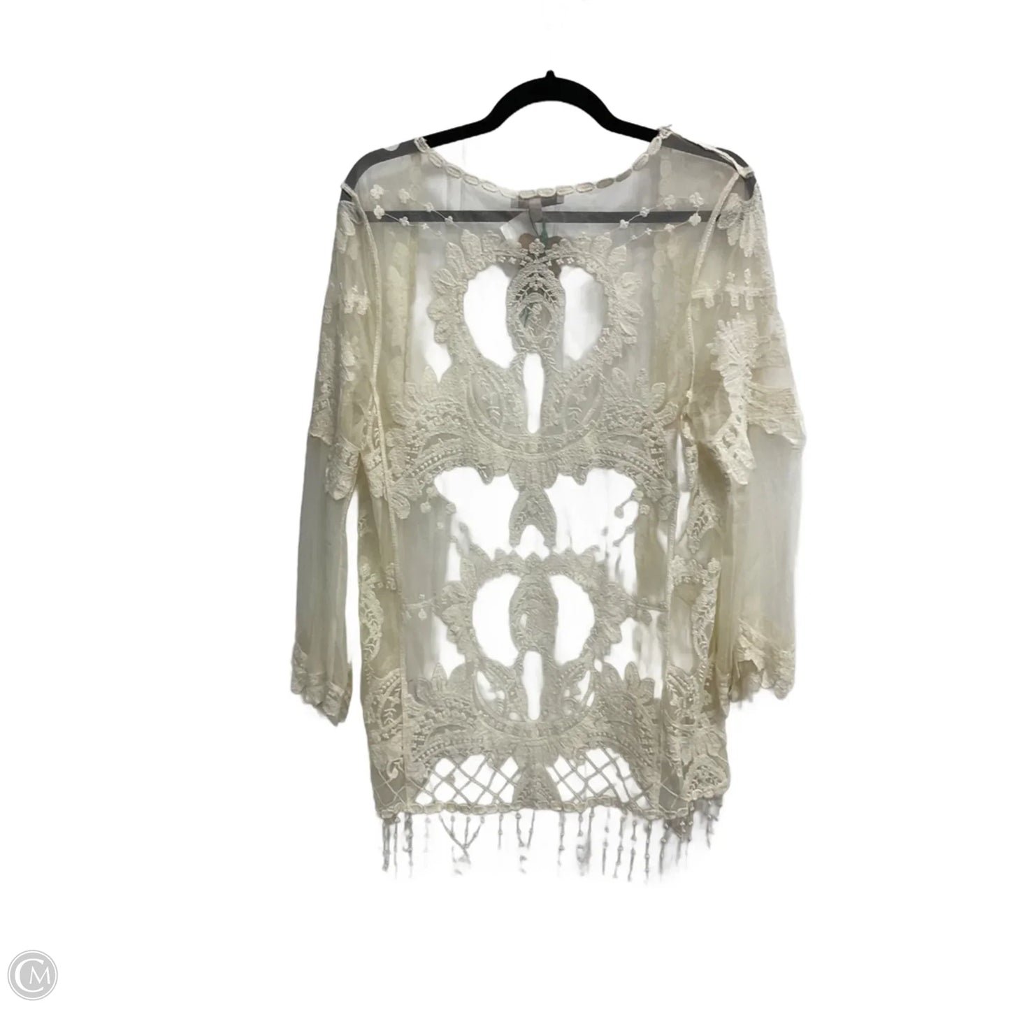 Kimono By Blu Pepper In Cream, Size: M