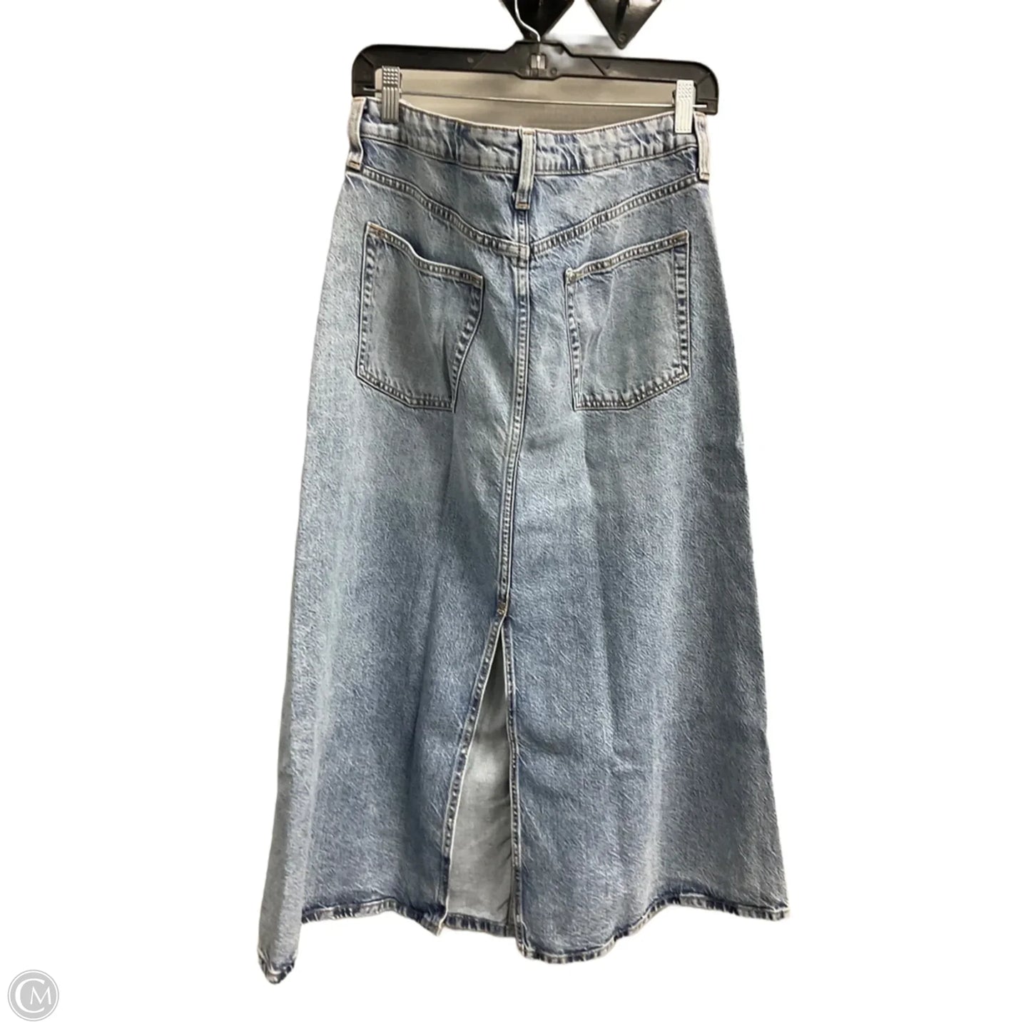 Skirt Maxi By Clothes Mentor In Blue Denim, Size: 8