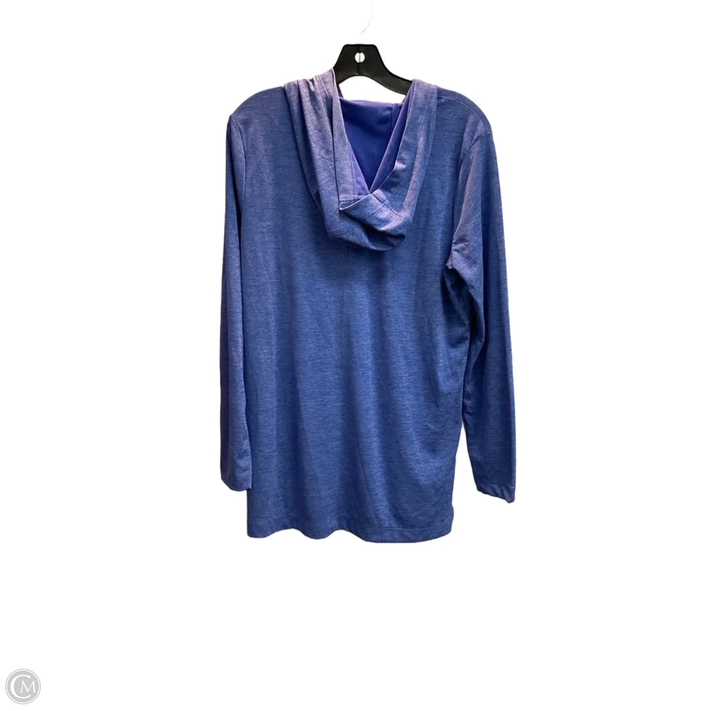 Athletic Top Long Sleeve Hoodie By Duluth Trading In Blue, Size: M