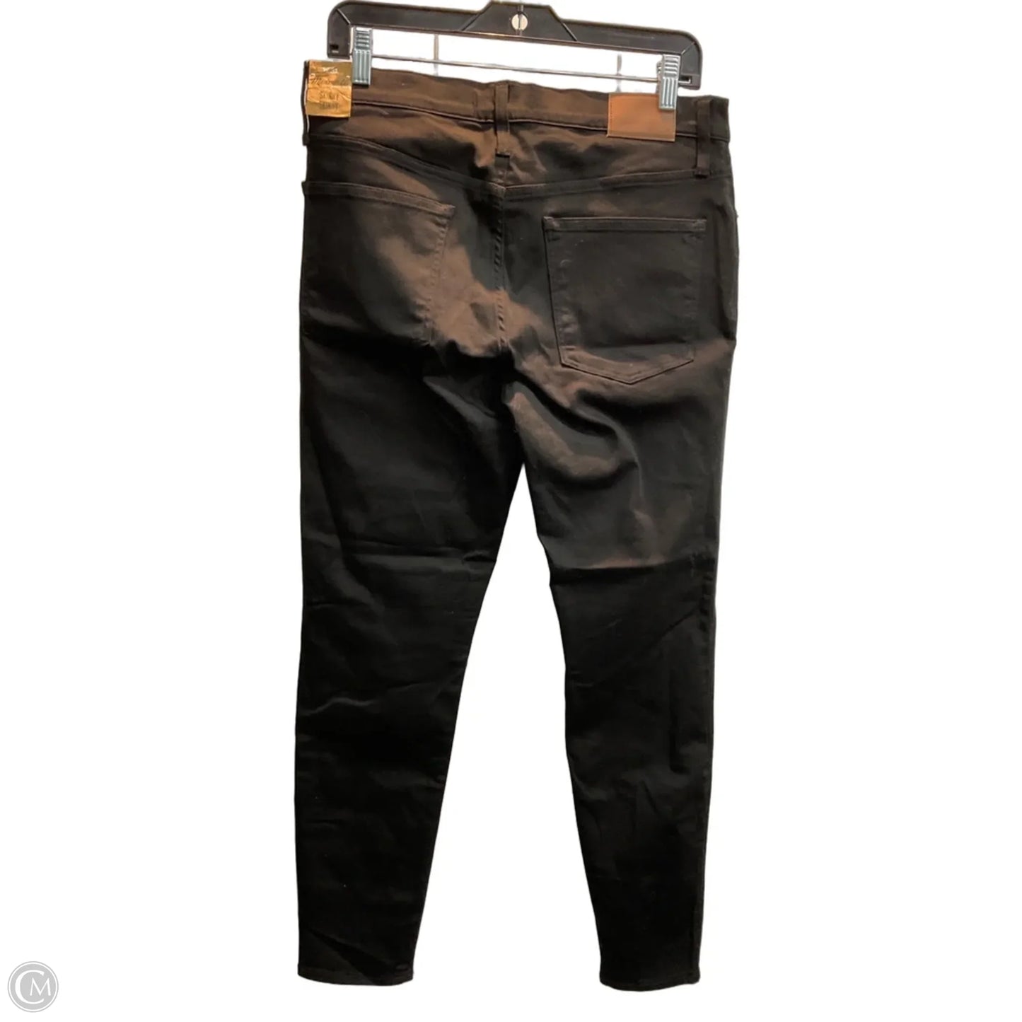 Jeans Skinny By Madewell In Black Denim, Size: 14