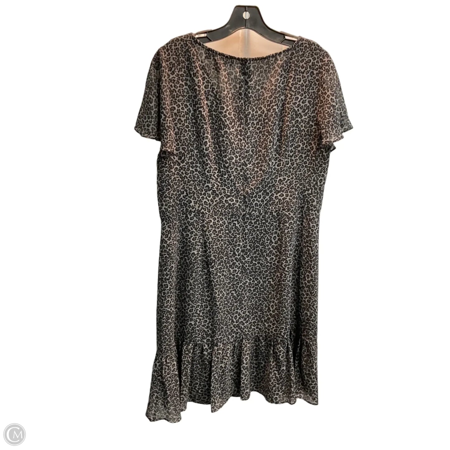 Dress Party Midi By Michael By Michael Kors In Leopard Print, Size: L